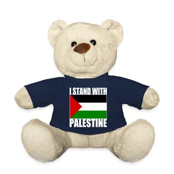 I stand with palestine - Nounours - bleu marine - Devant