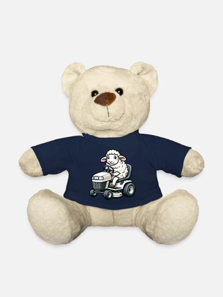 Schaf mäht Rasen Gärtner Gartenbau Landschaft - Teddy - French Navy