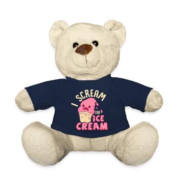 I Scream For Ice Cream Cone Scoop Summer - Teddy - French Navy - Vorne