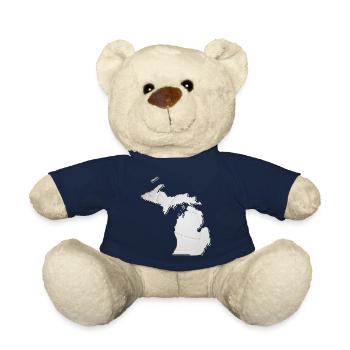 Michigan (United States) | real volleyball | Map - Teddy Bear - french navy - Front