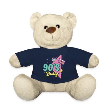 90s 90s Retro Gift - Teddy Bear - french navy - Front