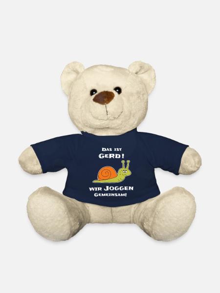 Lustige Schnecke Joggen - Teddy - French Navy