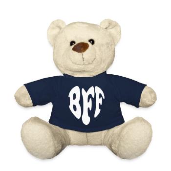 Best Friends Forever Heart – Anpassbare Farbe - Teddy - French Navy - Vorne