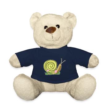 snail animal symbol animal nature - Teddy Bear - french navy - Front