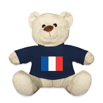 FRENCH FLAG - Teddy Bear - french navy - Front