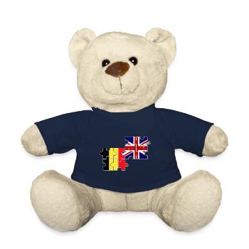 Belgien Großbritannien Flagge Belgisch Britisch - Teddy - French Navy - Vorne