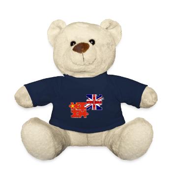 China Great Britain Flag Chinese British - Teddy Bear - french navy - Front