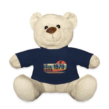 Best Dad in the World Since 1978 Father's Day - Teddy Bear - french navy - Front