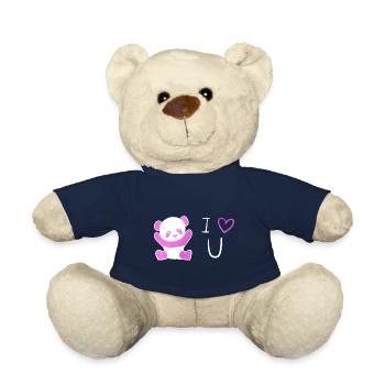 pinker panda ich liebe dich - Teddy - French Navy - Vorne