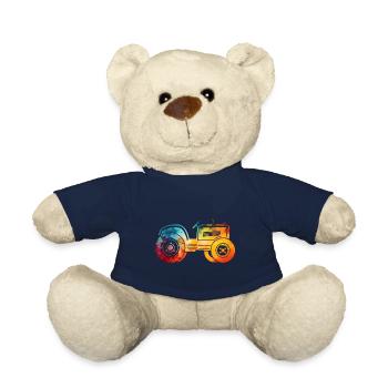 tractor - Teddy Bear - french navy - Front