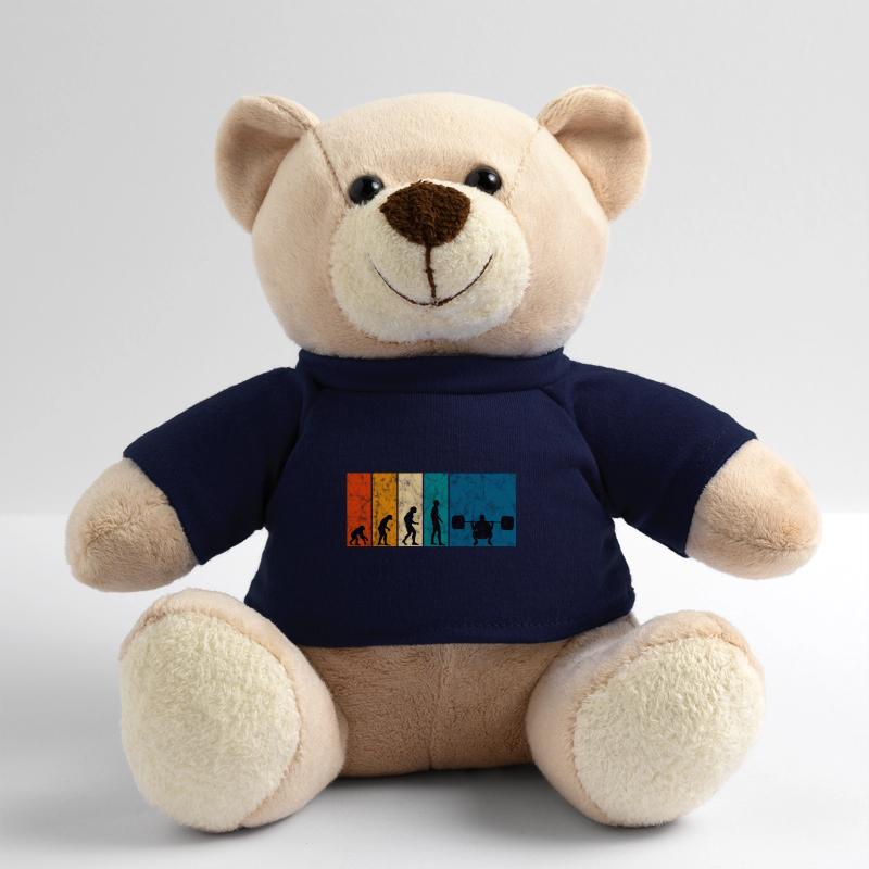 Bodybuilding Bodybuilder GYM Evolution Retro Teddy