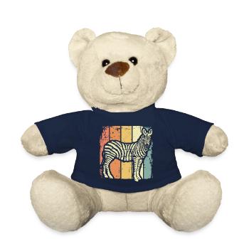 Africa Zebra - Teddy Bear - french navy - Front