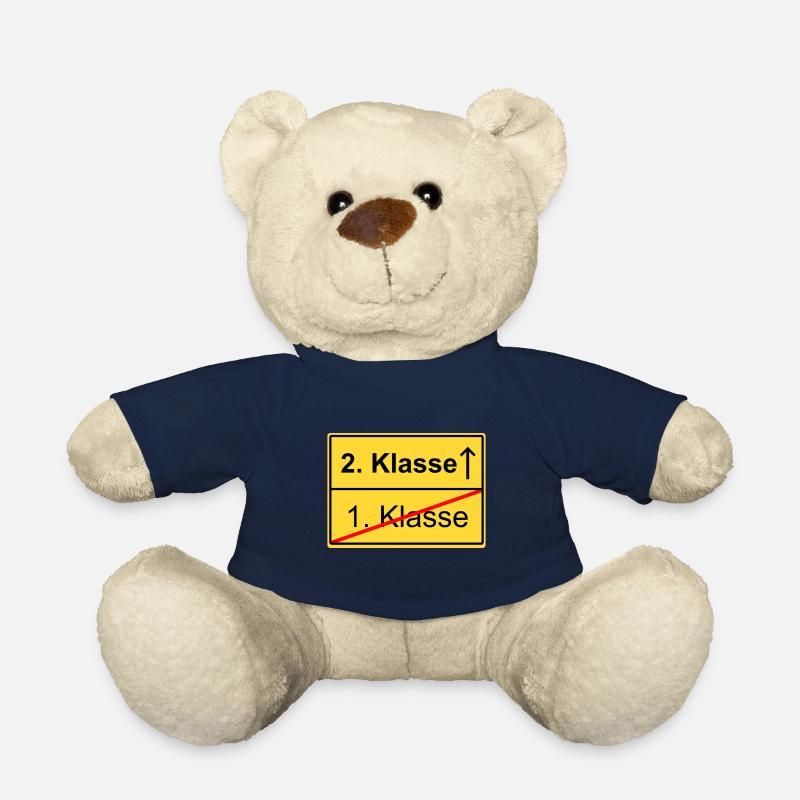 Ortsschild 1 Klasse 2 Klasse Schild Schule - Teddy - French Navy