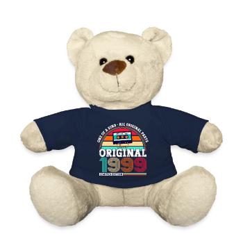 Original 1999 25. Geburtstag Geschenk Herren - Teddy - French Navy - Vorne