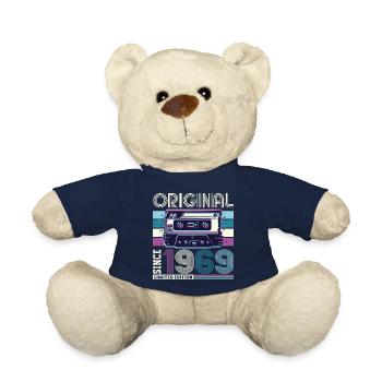 Original 1969 53rd Birthday Gift Men - Teddy Bear - french navy - Front
