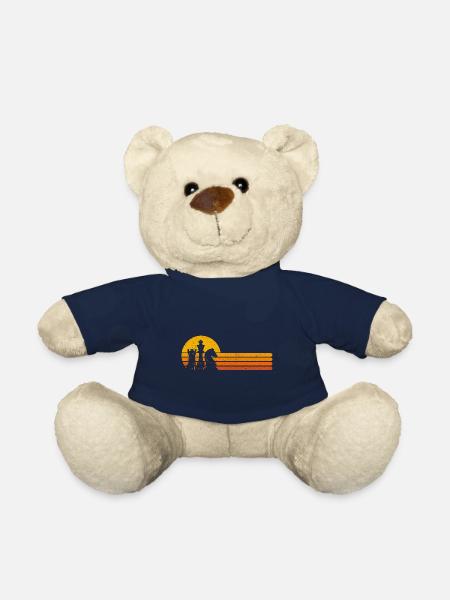 Schach Retro Schachspieler Geschenk Schachfiguren - Teddy - French Navy