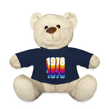 1978 année de naissance - Nounours - bleu marine - Devant