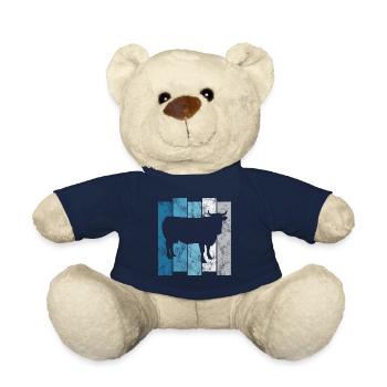 Kühe Rind Landwirtschaft Kuh Landwirt Bauer Retro - Teddy - French Navy - Vorne