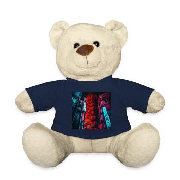 Ville de nuit - Nounours - bleu marine - Devant