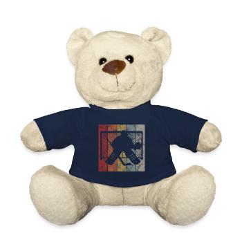 Hockey sur glace Hockey sur glace Patins rétro Puck Ice - Nounours - bleu marine - Devant
