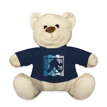 Hockey sur glace Hockey sur glace Patins rétro Puck Ice - Nounours - bleu marine - Devant
