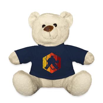 Hockey sur glace Hockey sur glace Patins rétro Puck Ice - Nounours - bleu marine - Devant