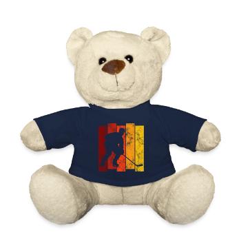Hockey sur glace Hockey sur glace Patins rétro Puck Ice - Nounours - bleu marine - Devant