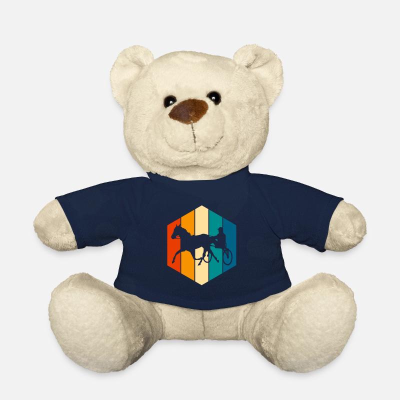 Trotteur trotter dans un style rétro ou vintage - Nounours - bleu marine
