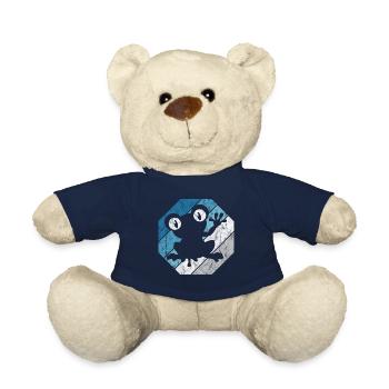 Frog Frogs Gift for Kids Funny Funny - Teddy Bear - french navy - Front