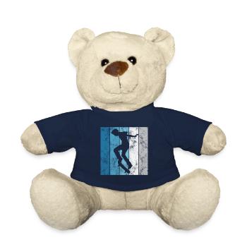 Skateboard Skateboarder Skater Skate Skateing - Nounours - bleu marine - Devant