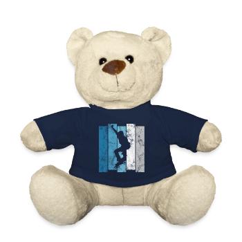 Skateboard Skateboarder Skater Skate Skateing - Teddy Bear - french navy - Front