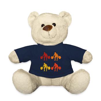 Musculation Bodybuilder GYM Fitnessstudio Retro - Nounours - bleu marine - Devant