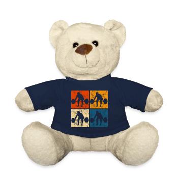 Musculation Musculation GYM Fitnessstudio Retro - Nounours - bleu marine - Devant