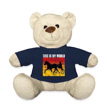 This is my World Trotting Races Retro - Teddy Bear - french navy - Front