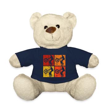 BMX Rad Fahrrad Retro Geschenk Bicycle Motocross - Teddy - French Navy - Vorne