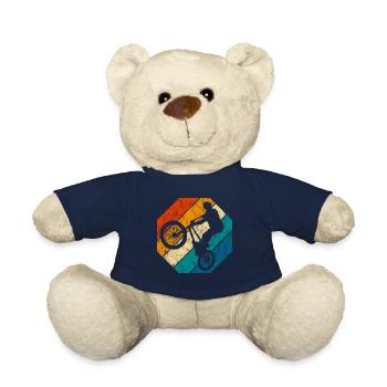 BMX Rad Fahrrad Retro Geschenk Bicycle Motocross - Teddy - French Navy - Vorne