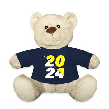 2024 year - Teddy Bear - french navy - Front