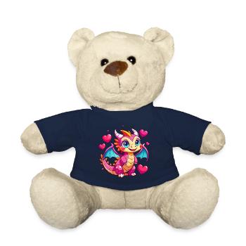 Farbenfroher Drache - Teddy - French Navy - Vorne