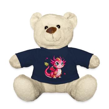 Farbenfroher Drache - Teddy - French Navy - Vorne