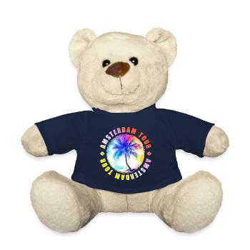 Visite d’Amsterdam colorée - Nounours - bleu marine - Devant