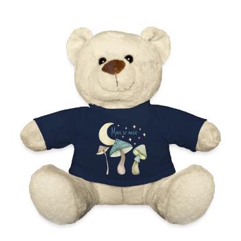 Pilze aus Magie. Geschenke für Pilzliebhaber - Teddy - French Navy - Vorne