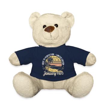 1980 Birthday January 1980 - Gift January 1980 - Teddy Bear - french navy - Front