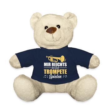 I've had enough, I'm going to play the trumpet - Teddy Bear - french navy - Front