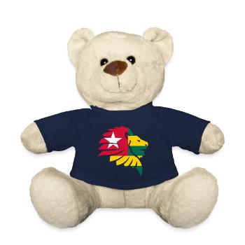Drapeau du Togo Afrique Cabrais Kabure Ewe Gift - Nounours - bleu marine - Devant
