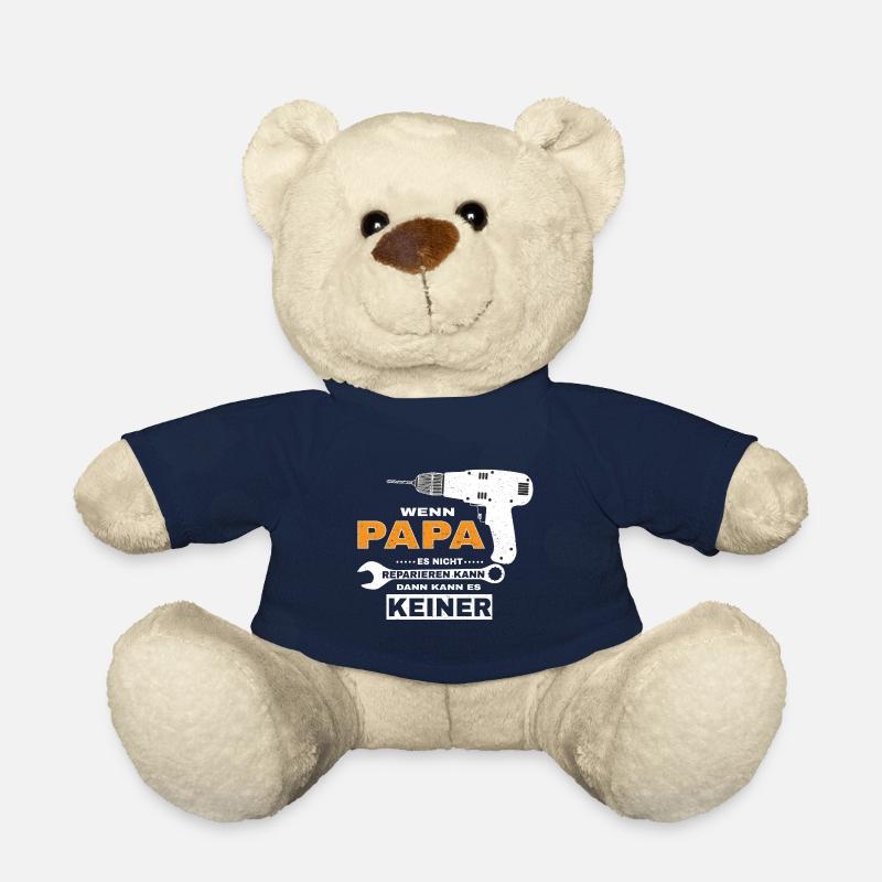 Lustiger Spruch Handwerker Papa Vati Heimwerker - Teddy - French Navy
