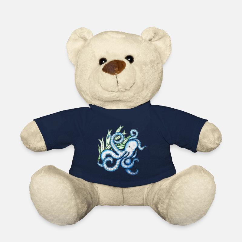 Poulpe bleu - Nounours - bleu marine
