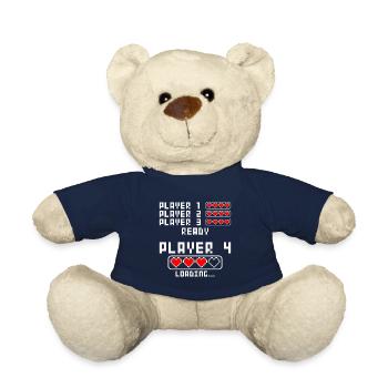 Grossesse annoncer baby Player 4 Loading - Nounours - bleu marine - Devant