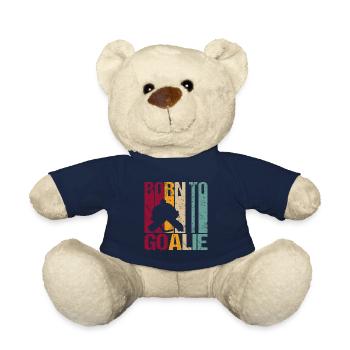 Gardien de but de hockey sur glace né au dicton - Nounours - bleu marine - Devant