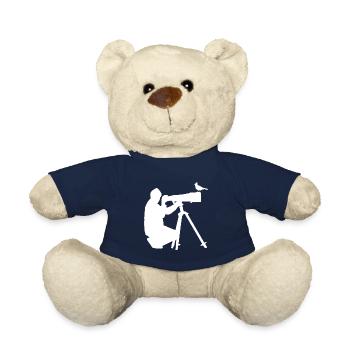 Bird Camera Gift for a Bird Photographer - Teddy Bear - french navy - Front