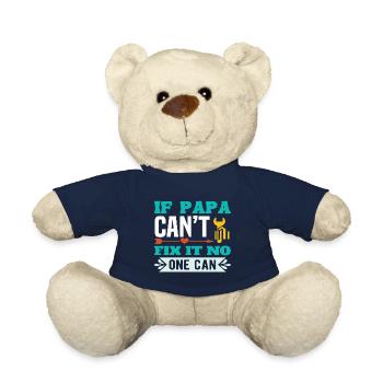If Not Dad Can Fix - No One Can - Teddy Bear - french navy - Front